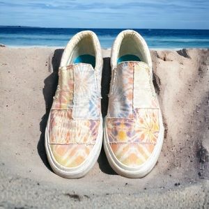 Blowfish Malibu Pastel Tie Dyed Slip On Sneaker 8 1/2 W